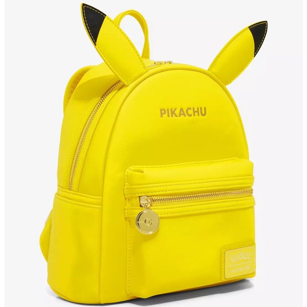 NWT Loungefly Pokémon Pikachu Minimalist Figural Mini Backpack - Picture 4 of 4
